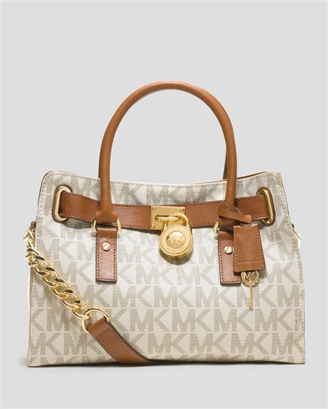 michael kors hamilton east west satchel silver hardware|Michael Kors nouveau Hamilton bag.